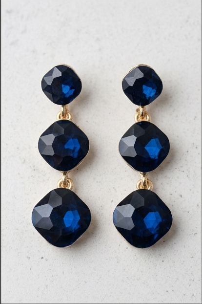PEARL, BLUESTONE, GREENSTONE, FLORAL & BLACK EARRINGS