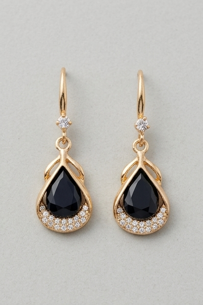 PEARL, BLUESTONE, GREENSTONE, FLORAL & BLACK EARRINGS