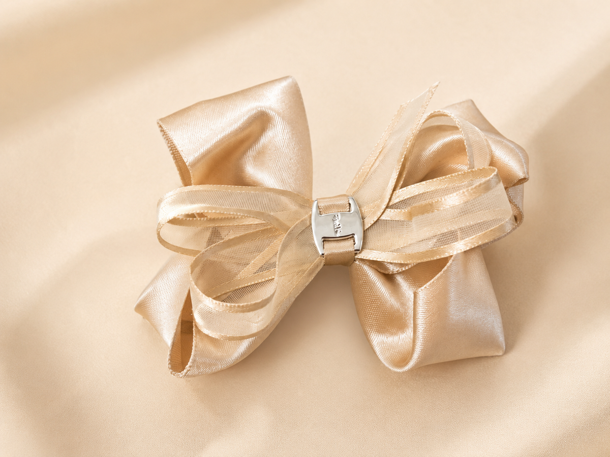 Satin Bow Hair Clip