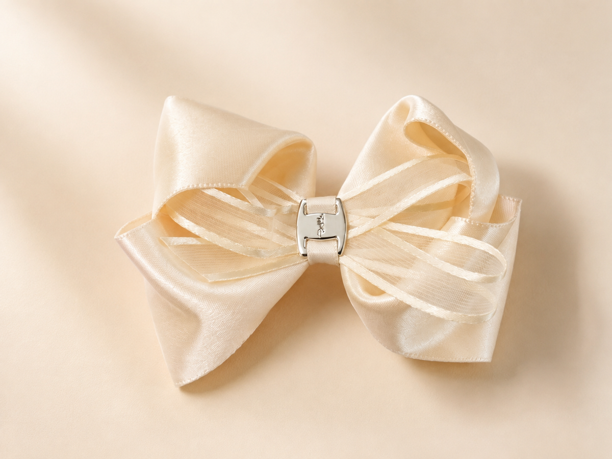 Satin Bow Hair Clip