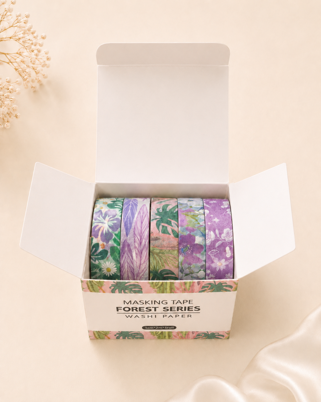 Forest Series Floral Washi Tape - 12