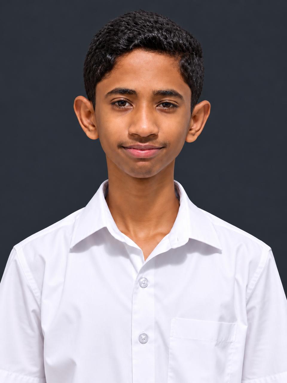 E Jaden Rohanraj, 9th, St John’s School, Chennai