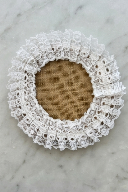 Lace Burlap Coaster