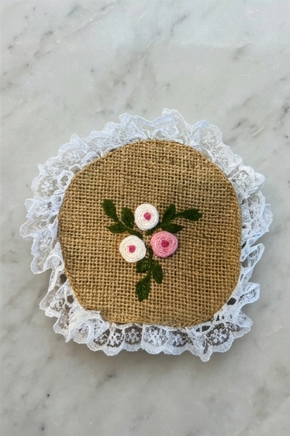Lace Burlap Coaster