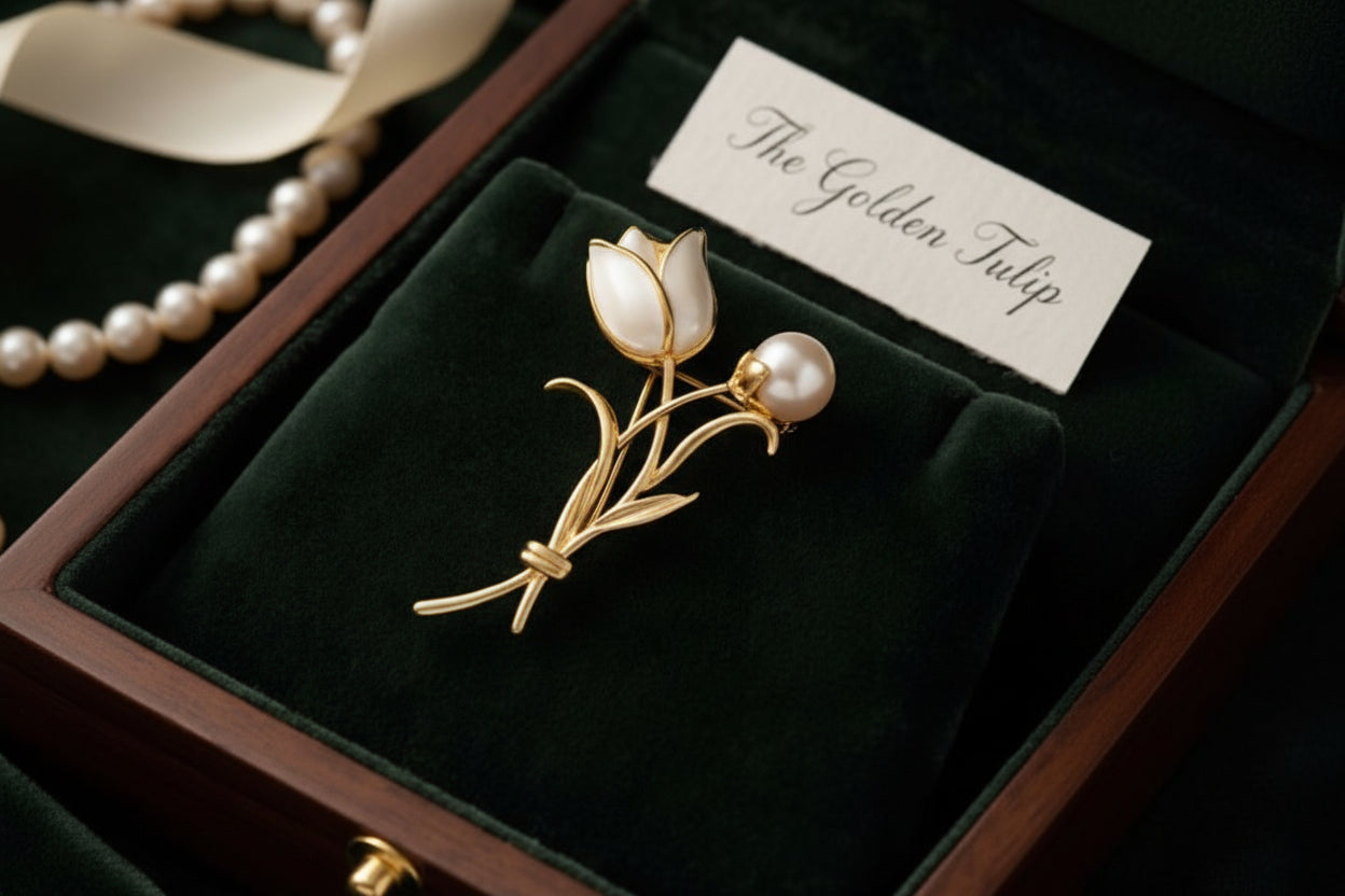 The Golden Tulip Brooch