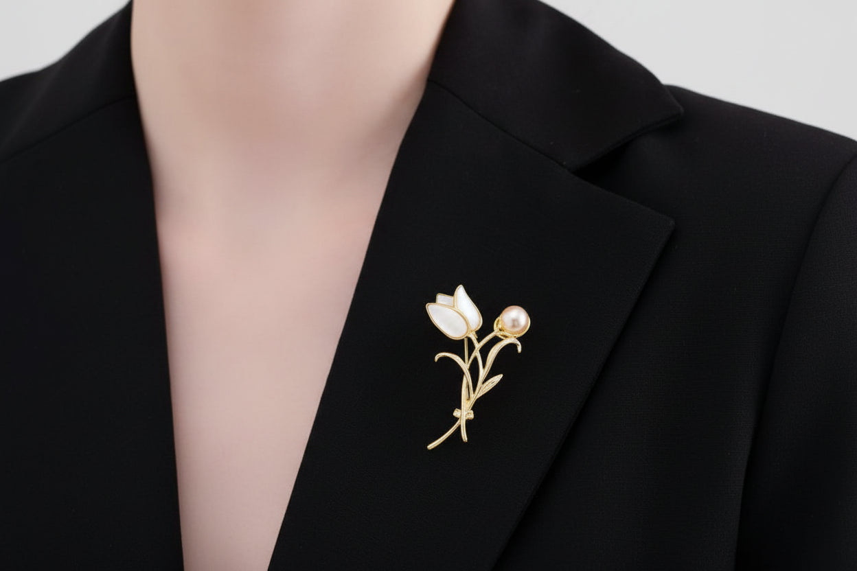 The Golden Tulip Brooch