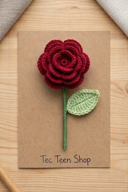 Crochet Rose Stem