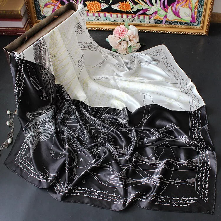 Da Vinci Dreams: Flight & Form Scarf