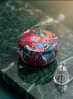 Mandala Tin Candle