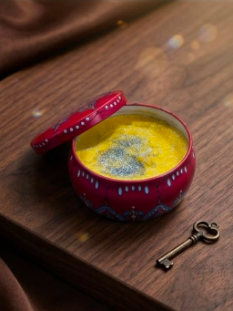 Mandala Tin Candle