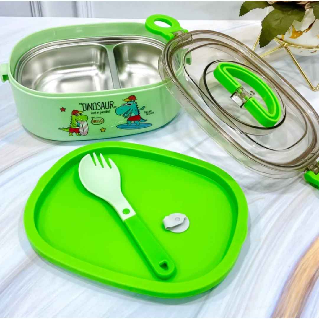 Dinosaur Cartoon Stainless Lunch Box
