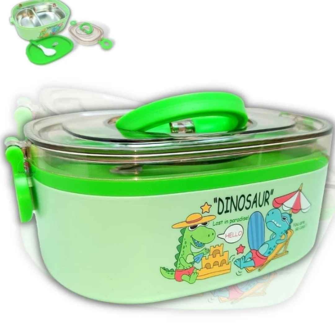 Dinosaur Cartoon Stainless Lunch Box