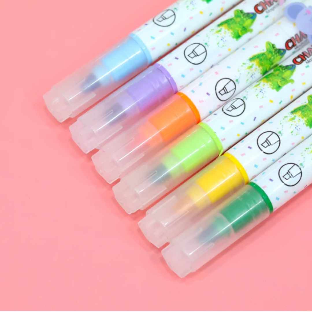 Magical Highlighter Colored Pen (Pack of 6 pcs)