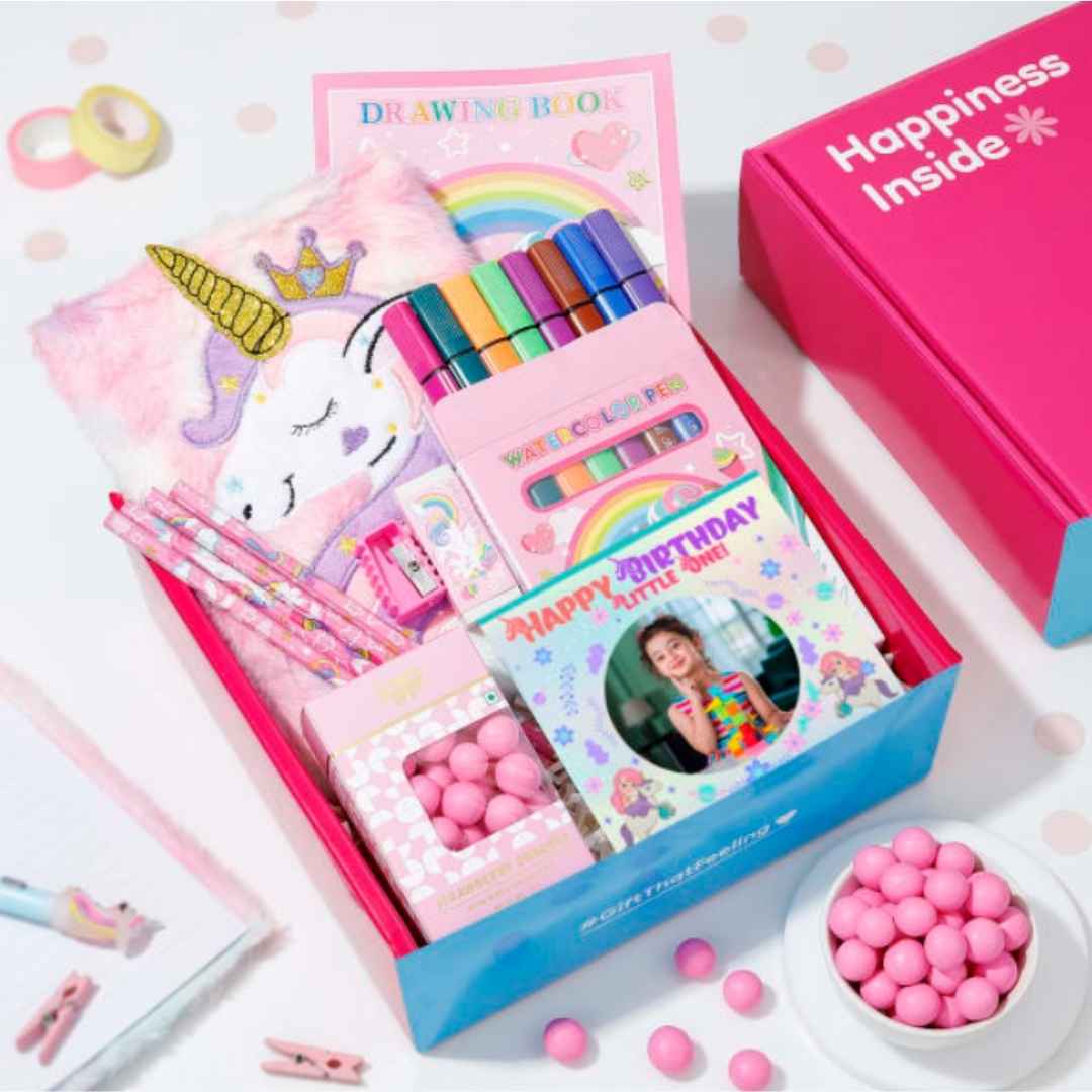 Unicorn Trending Kids Stationery Hamper