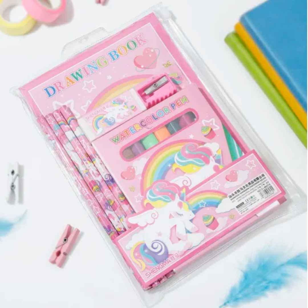 Unicorn Trending Kids Stationery Hamper