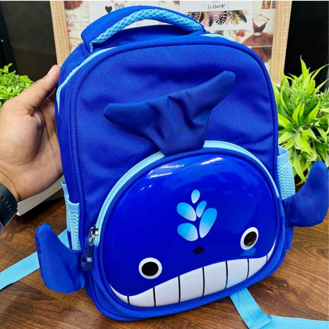Cute Shark Backpack For Kids (Blue)