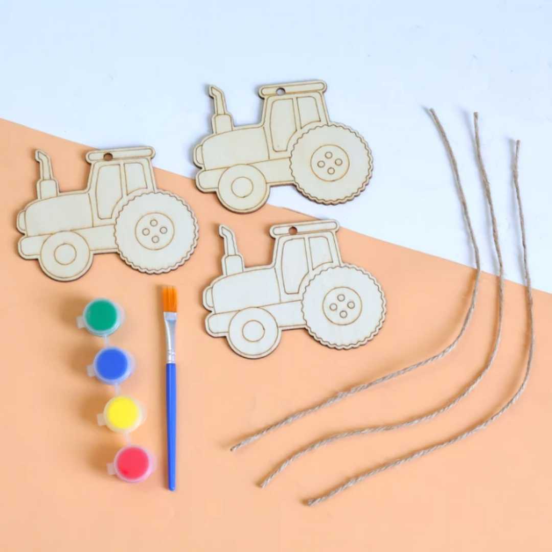 Mini Wooden Shapes Craft Painting Kit