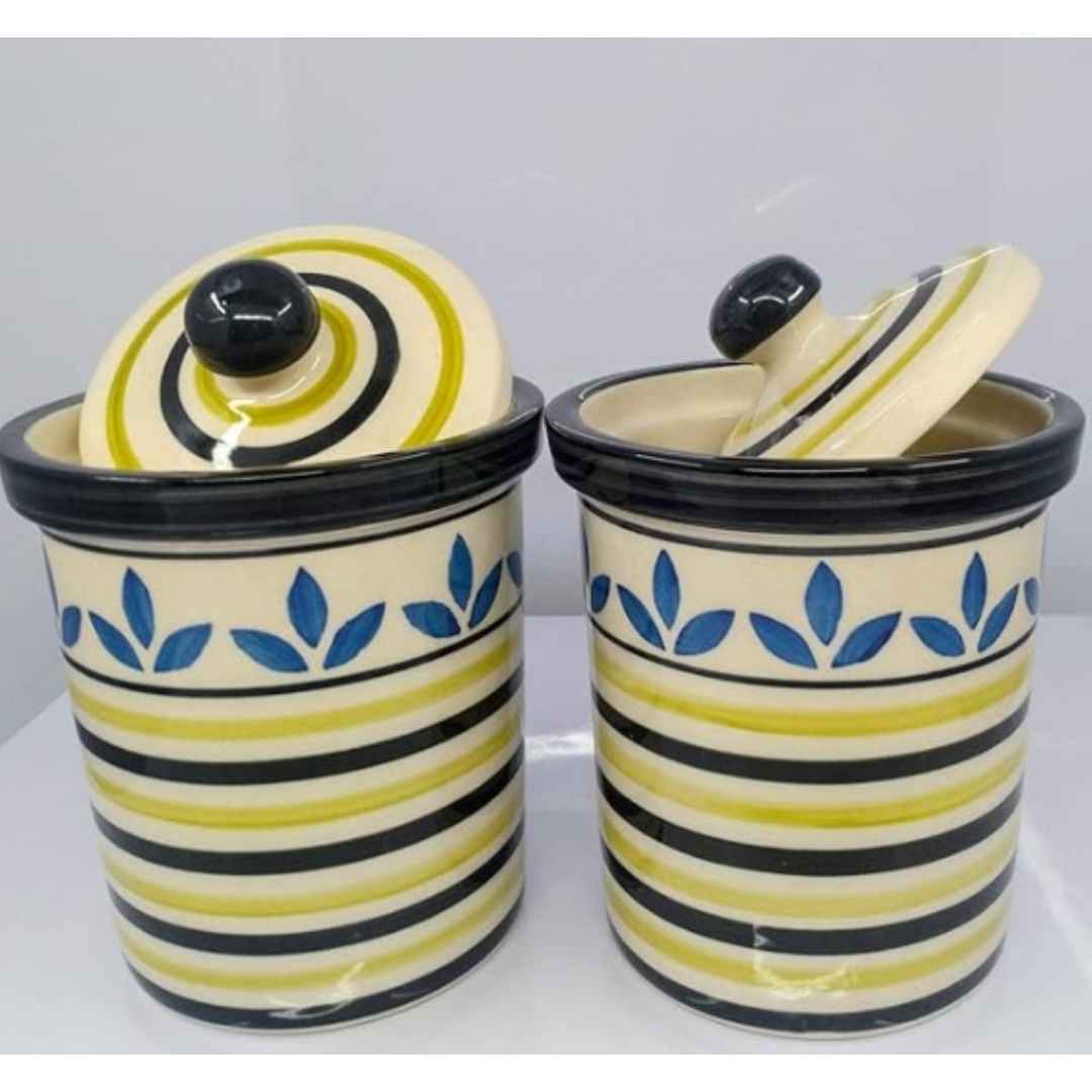 Beautiful Ceramic Food Storage Jar (Set of 2)