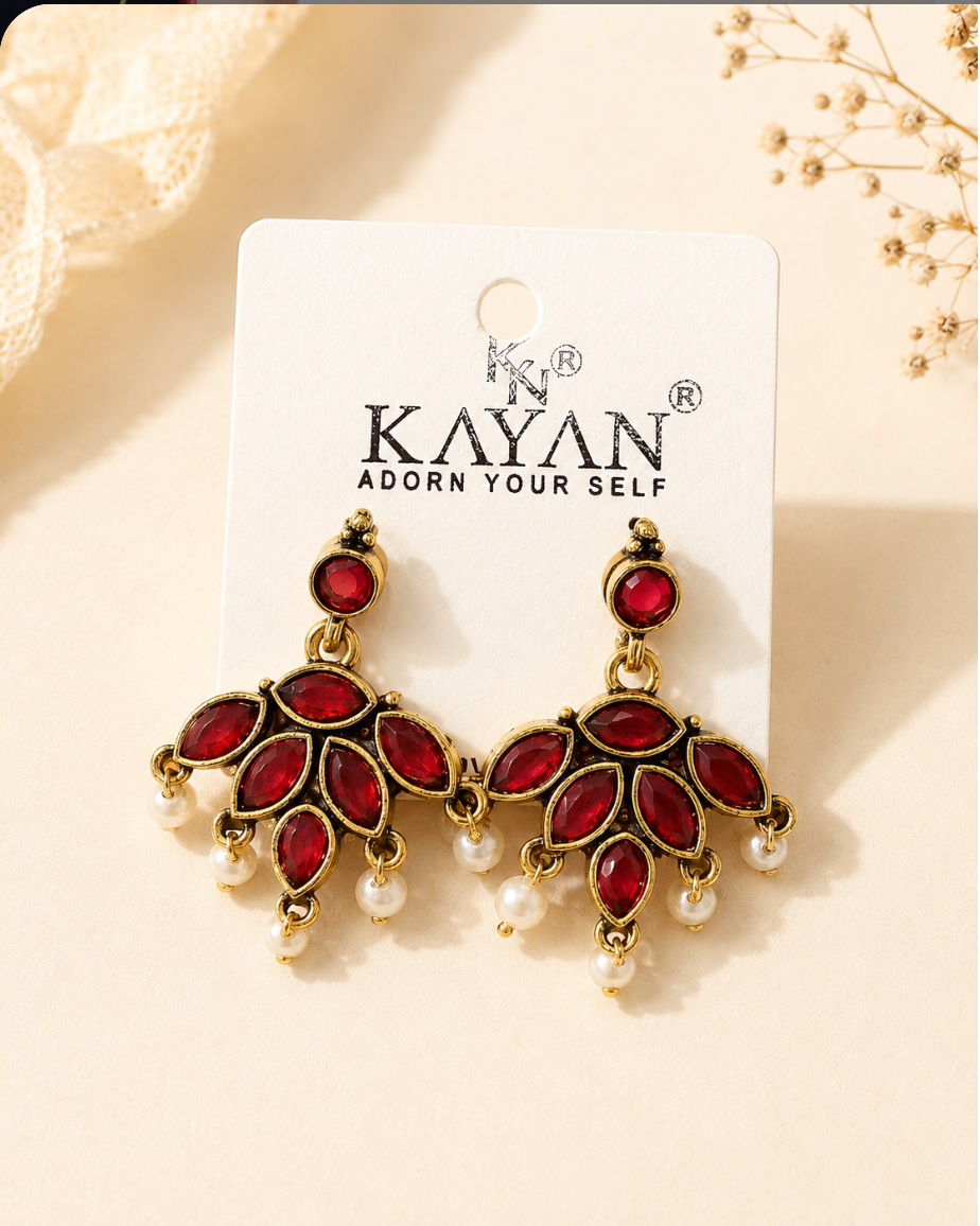 ⁠Kayan Statement Earrings