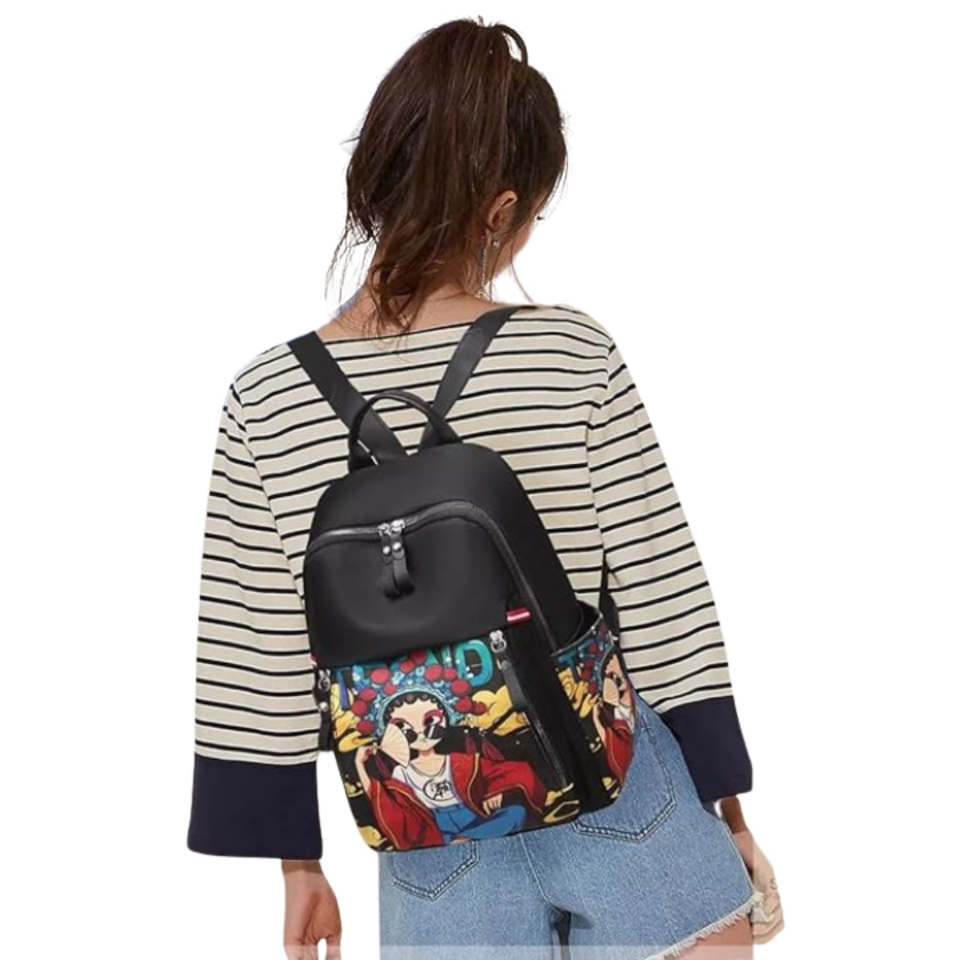 Trendy College Bag For Stylish Women And Girls (Black)