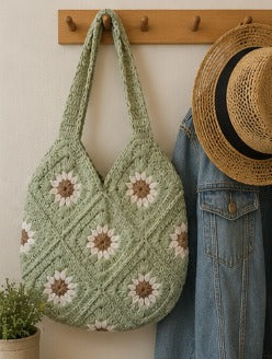 Daisy Granny Square Bag