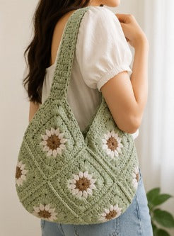 Daisy Granny Square Bag