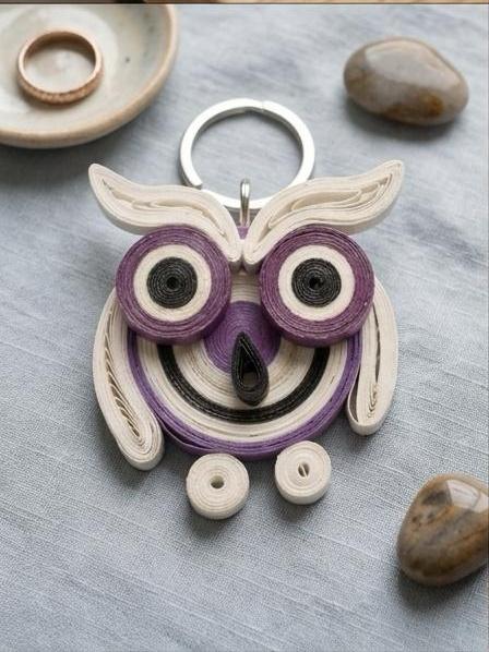 QUILLING ART KEYCHAIN
