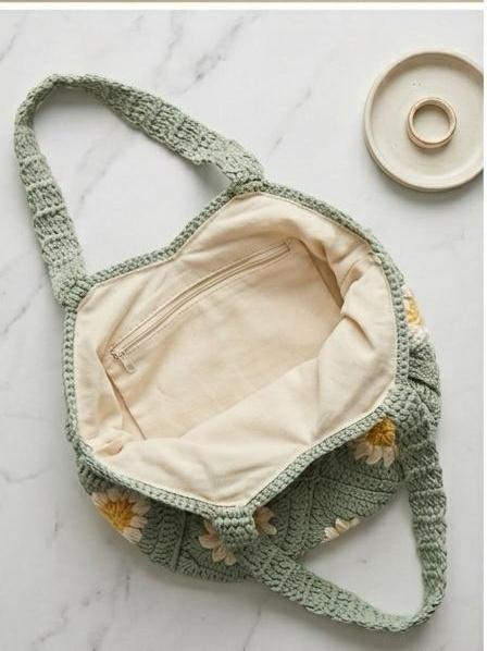 Daisy Granny Square Bag