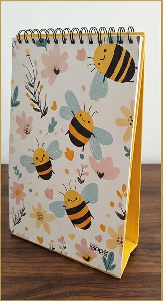 Bee & Floral Desk Standing Notepad