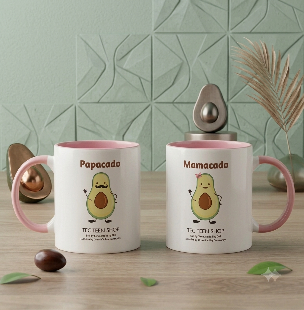 Mamacado and Papacado mug