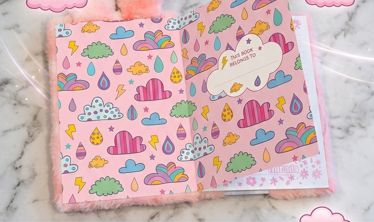 Cute plush Bunny Diary
